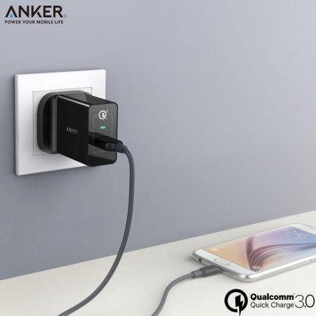 Anker powerport home charger 1 USB black - انكر شاحن سريع - Shopzz