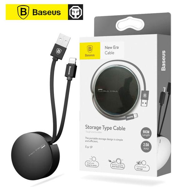 Baseus Storage Type Charging Lightning Cable 90cm - باسيوس واير يو اس بي الي لاينينج - Shopzz
