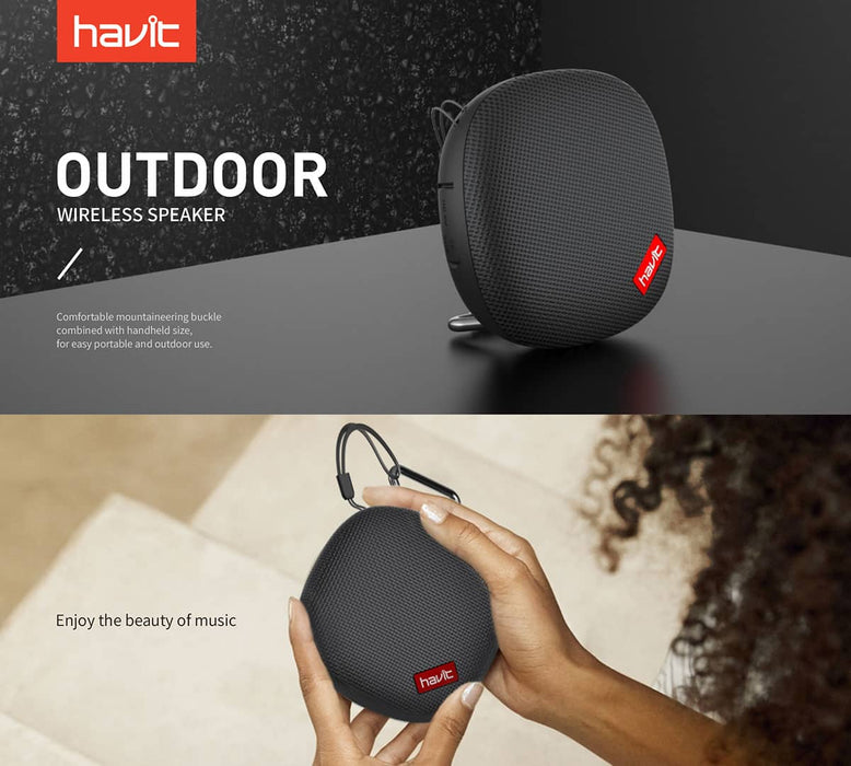 HAVIT HV-M65 Outdoor Wireless Waterproof Speaker – Black - هفات مكبر صوت - Shopzz