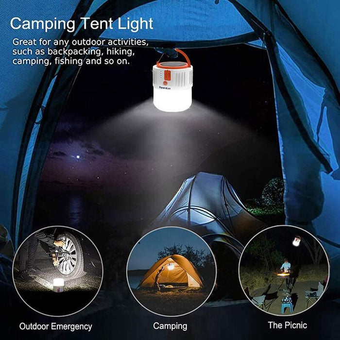 Multifunction Solar Colorful Camping Lights Portable Home Lighting Waterproof Luminous (white)- مصباح متعدد الاستخدامات - Shopzz