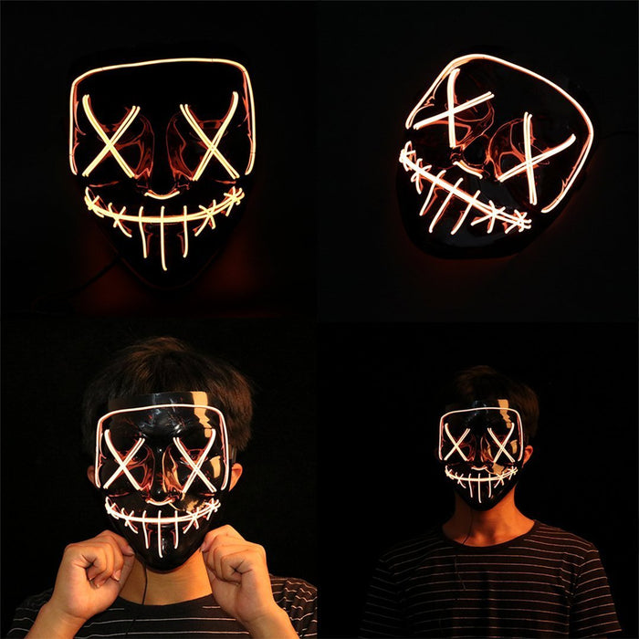 Orange Led mask - Shopzz
