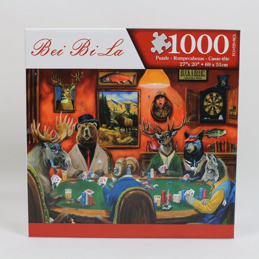 Poker Night 1000 pieces puzzle - Shopzz