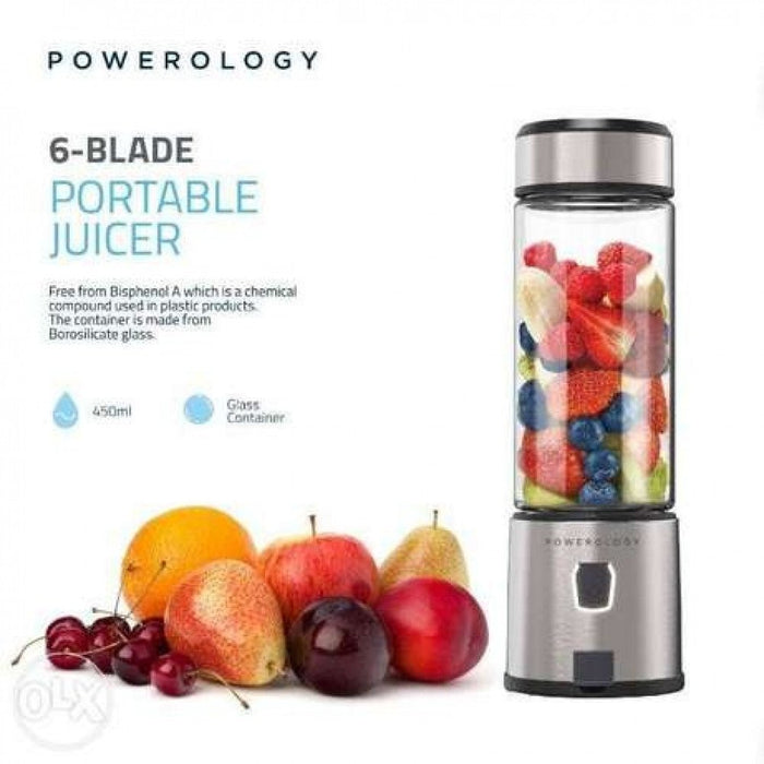 powerology‏ 6-Blade Portable Juicer - باورولوجي خلاط متنقل - Shopzz