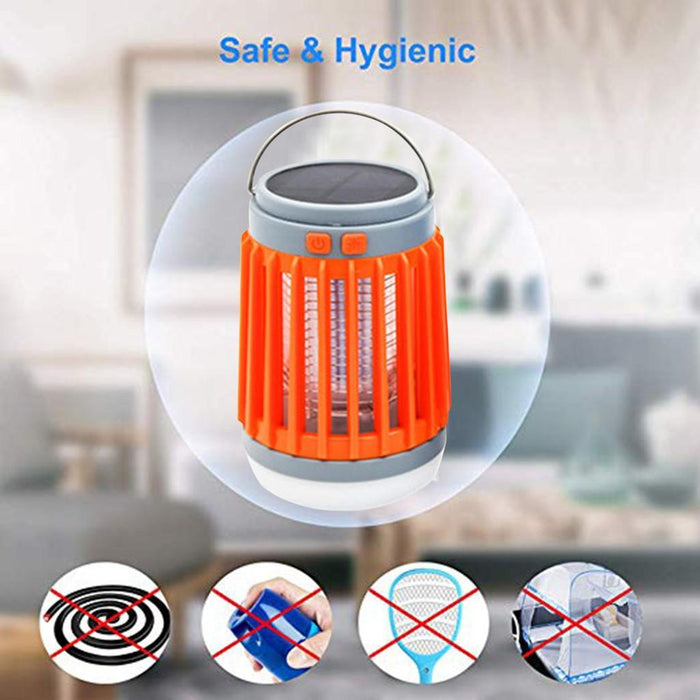 Solar Mosquito USB Lamp Waterproof Insect Fly Bug Trap Light Flashlight (orange) - مصباح مقاوم للحشرات والمياه - Shopzz