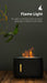 Unique design 200ml Desktop Remote Control 3D Flame Lamp aroma Diffuser Flame Humidifier black - مرطب الهواء - Shopzz