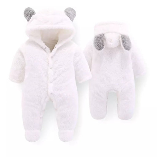 White Baby Bear jumpsuit - Shopzz