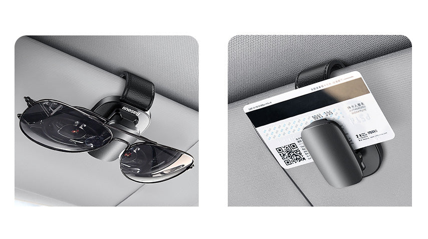 Baseus Platinum Vehicle Eyewear Clip – Sun Glass Holder - باسيوس حامل النظارات