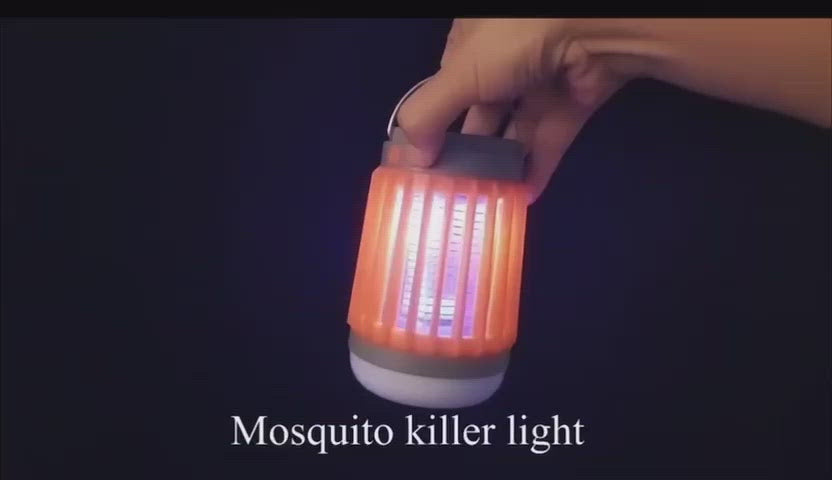 Solar Mosquito USB Lamp Waterproof Insect Fly Bug Trap Light Flashlight (blue) - مصباح مقاوم للحشرات والمياه - shopzz