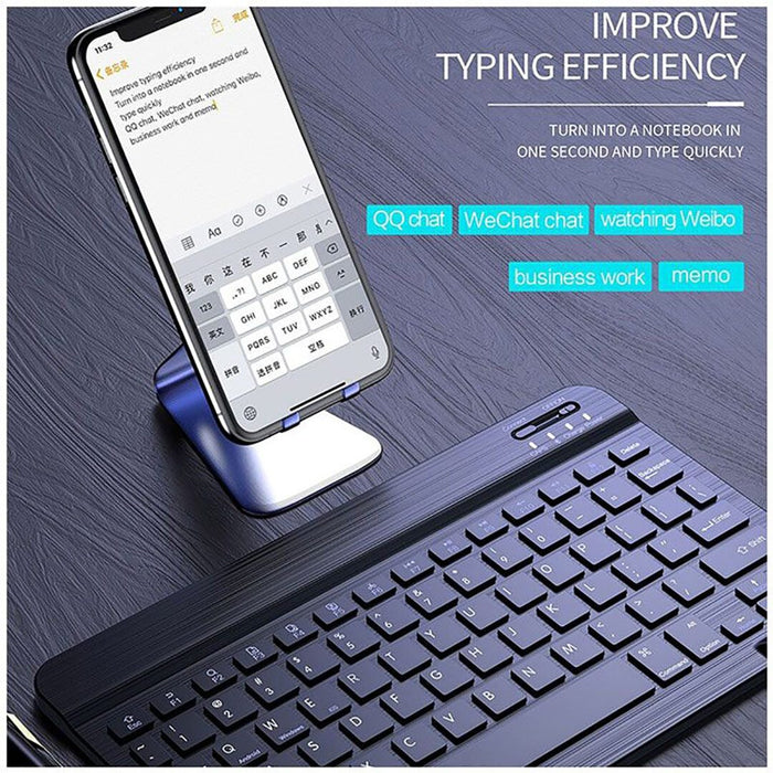 KaKu Wireless Keyboard With Arabic+English Feature 10 inch - كاكو لوحه مفاتيح لاسلكيه - Shopzz