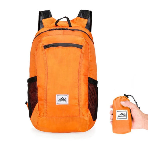 Orange Backbag perfect for traveling - حقيبة ظهر للسفر - Shopzz